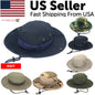 Boonie Bucket Hats Outdoor Fishing Hunting Wide Brim Mesh Camo Safari Sun Cap