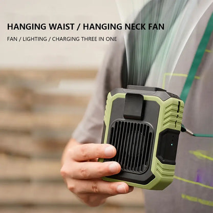 Portable Waist Fan with USB Rechargeable Design