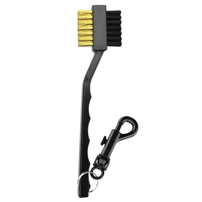 Golf Cleaning Brush For Club With Carabiner Groove Sharpene