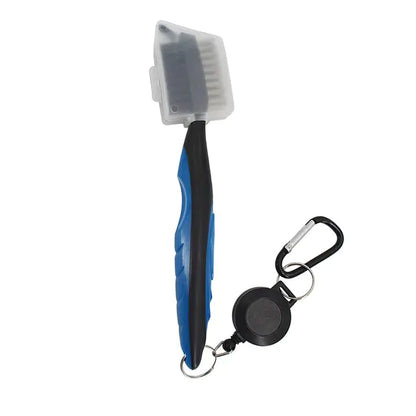 Golf Cleaning Brush For Club With Carabiner Groove Sharpene